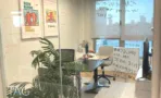 חדר עבודה מזוגג במשרד 500 מ״ר במגדל רסיטל