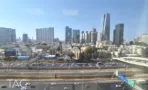 משרד להשכרה 180 מ״ר במגדלי אלון, נוף מהחלון למגדלי תל אביב ונתיבי איילון