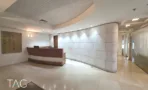 לובי קבלה מעוגל מאבן במגדל לוינשטיין תל אביב - תג נכסים