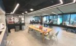 פינת אוכל מרכזית באופן ספייס במגדל לוינשטיין תל אביב - תג נכסים