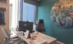 פינת עבודה אישית במשרד 225 מ״ר במגדל רסיטל