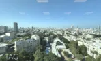 נוף מהחלון אל שכונות צפון תל אביב במשרד 374 מ