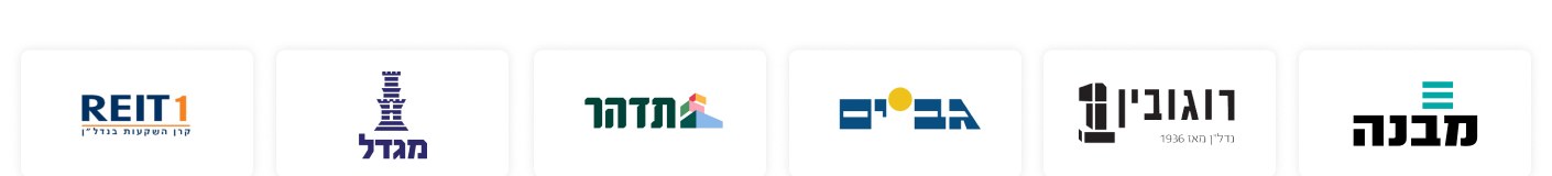 חברות ונדל״ן: REIT 1, מגדל, תדהר, גב-ים, רוגובין, מבנה